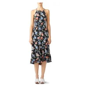 Joie silk floral deme dress. Only worn once. M!